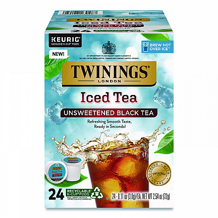 Iced Tea K-Cups, Unsweetened Black, 24/Box (TNA23048)
