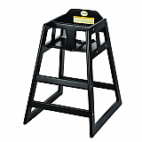 Wooden Stackable High Chair, Supports Up to 50 lb, 29.02" h, Espresso (ALP41201ESP)