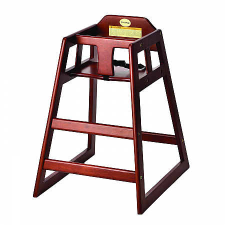 Wooden Stackable High Chair, Supports Up to 50 lb, 29.02