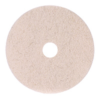 Natural Hog Hair Burnishing Floor Pads, 19" Diameter, Tan, 5/Carton (4019NHE)
