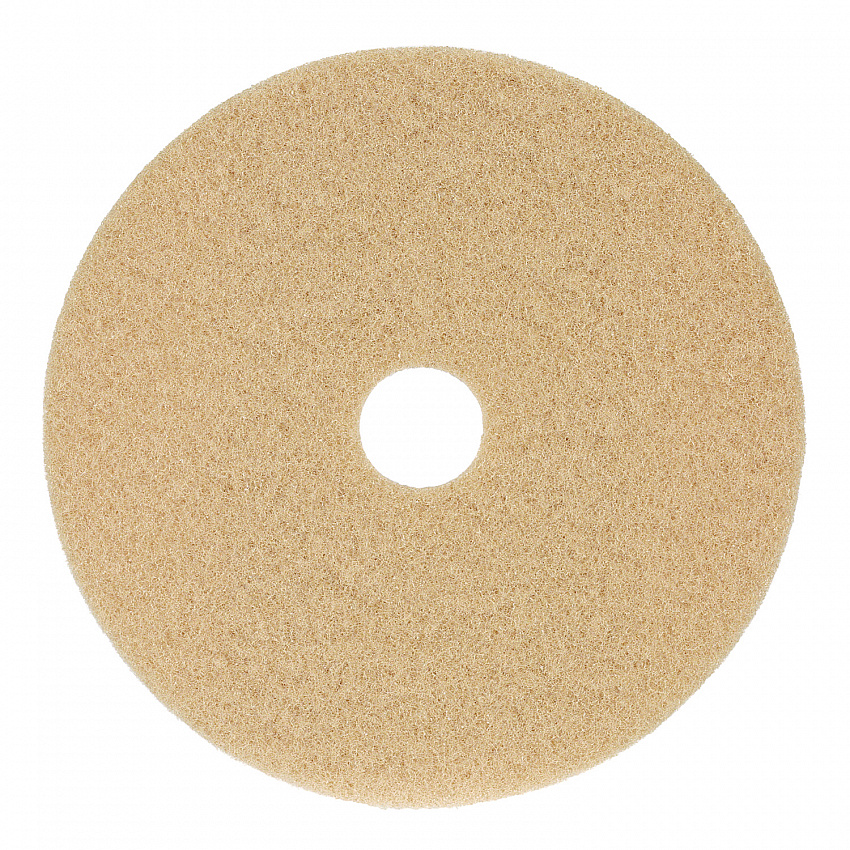 Burnishing Floor Pads, 19" Diameter, Tan, 5/Carton (4019ULT)