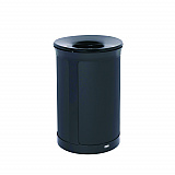 ENHANCE Series Waste Receptacle, 33 gal, Metal, Jet Black Metallic (2172842)