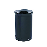 ENHANCE Series Waste Receptacle, 33 gal, Metal, Jet Black Metallic (2172842)