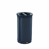 ENHANCE Series Waste Receptacle, Dual Top Hole, 33 gal, Metal, Jet Black Metallic (2172848)