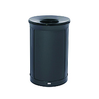 ENHANCE Series Waste Receptacle, 23 gal, Metal, Jet Black Metallic (2172850)