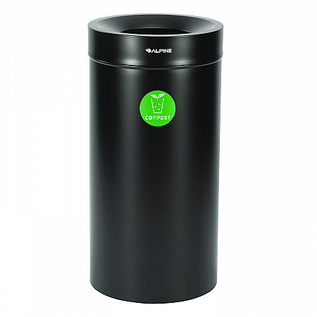 27 Gallon Black Stainless Steel Compost Can (47527BLKCO)