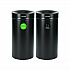 27 Gallon Black Stainless Steel Compost Bin and Trash Can (47527BLKCOT)
