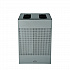 Designer Line Silhouettes Waste Receptacle, 34 gal, Steel, Silver Metallic (2182675)