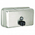 Horizontal Manual Surface-Mounted Stainless Steel Liquid Soap Dispenser, 40 oz, 2.8 x 8.1 x 4.8, Brushed Stainless Steel (ALP424SSB)