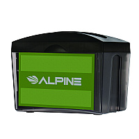 Interfold Table Top Dispenser Napkin Holder, 5.9 x 8 x 6.5, Black (ALP4332)