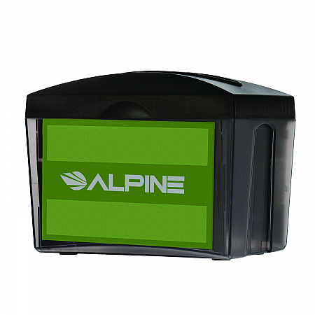 Interfold Table Top Dispenser Napkin Holder, 5.9 x 8 x 6.5, Black (ALP4332)