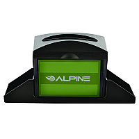 Interfold Table Top Dispenser Napkin Holder with Caddy, 6 x 14.17 x 6.5, Black (ALP4332C)