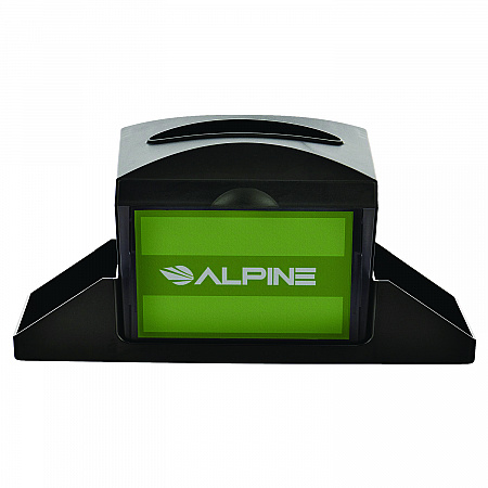 Interfold Table Top Dispenser Napkin Holder with Caddy, 6 x 14.17 x 6.5, Black (ALP4332C)