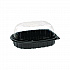 MealMaster Chicken Roaster Base/Lid, 10 x 7.5 x 4, Black/Clear, Plastic, 110/Carton (YCNC600700DZ)