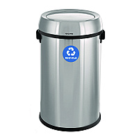 17 Gallon Stainless Steel Indoor Recycling Receptacle with Swivel Lid (ALP47065L1R)
