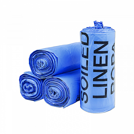 Institutional Low-Density Can Liners, Soiled Linen, 30 gal, 1 mil, 30