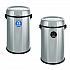 17 Gallon Stainless Steel Indoor Recycling Receptacle and Trash Station Swivel Lids (ALP47065L1RT)