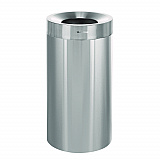 27 Gallon Stainless Steel Commercial Indoor Trash Can, Brushed Stainless Steel (ALP47527)