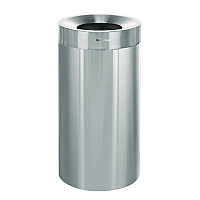 27 Gallon Stainless Steel Commercial Indoor Trash Can, Brushed Stainless Steel (ALP47527)
