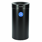 27 Gallon Stainless Steel Recycling Can, Black (ALP47527BLKR)