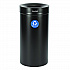 27 Gallon Stainless Steel Recycling Can, Black (ALP47527BLKR)