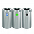 27 Gallon Stainless Steel Compost Bin, Recycling Can and Trash Receptacle, Brushed Stainless Steel (ALP47527RTCO)