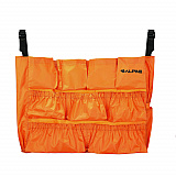 12-Pocket Trash Can Caddy Bag, 12 Compartments, 29 x 19.5, Orange (ALP47771)