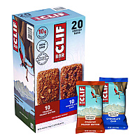 Energy Bar, Variety Pack, Chocolate Chip/Crunchy Peanut Butter, 2.4 oz, 20/Box (22000438)