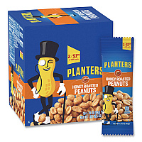 Honey Roasted Peanuts, 1.75 oz Tube, 18/Box (20900625)