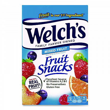 Fruit Snacks, Mixed Fruit, 0.9 oz Pouch, 40/Box (PIM94068)