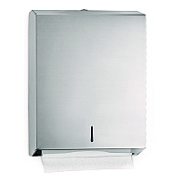Vertical C-Fold/Multi-Fold Paper Towel Dispenser, 14.5 x 4 x 11.2, Brushed Stainless Steel (ALP480)
