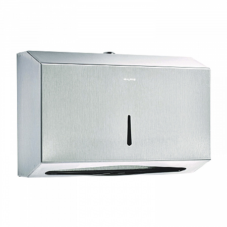 Horizontal C-Fold/Multi-Fold Paper Towel Dispenser, 7.08 x 3.93 x 10.82, Brushed Nickel (ALP481S)