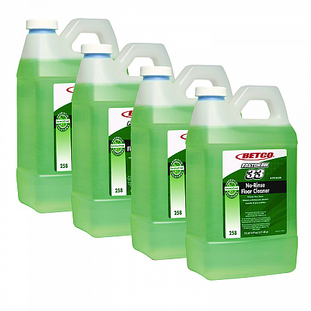 BioActive Solutions No-Rinse FastDraw Floor Cleaner, Rain Fresh Scent, 2 L Bottle, 4/Carton (2584700)