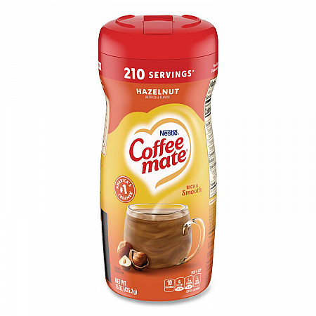 Hazelnut Creamer Powder, 15 oz Canister (12345)