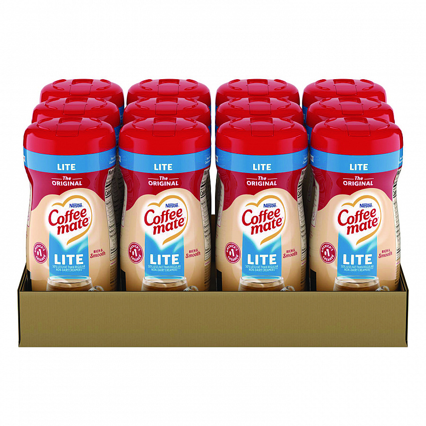 Powdered Creamer, Original Lite, 11 oz Canister, 12/Carton (74185CT)