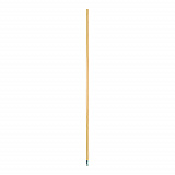 Metal Tip Threaded Hardwood Broom Handle, 0.94" dia x 60", Natural (136)