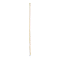 Metal Tip Threaded Hardwood Broom Handle, 0.94" dia x 60", Natural (136)