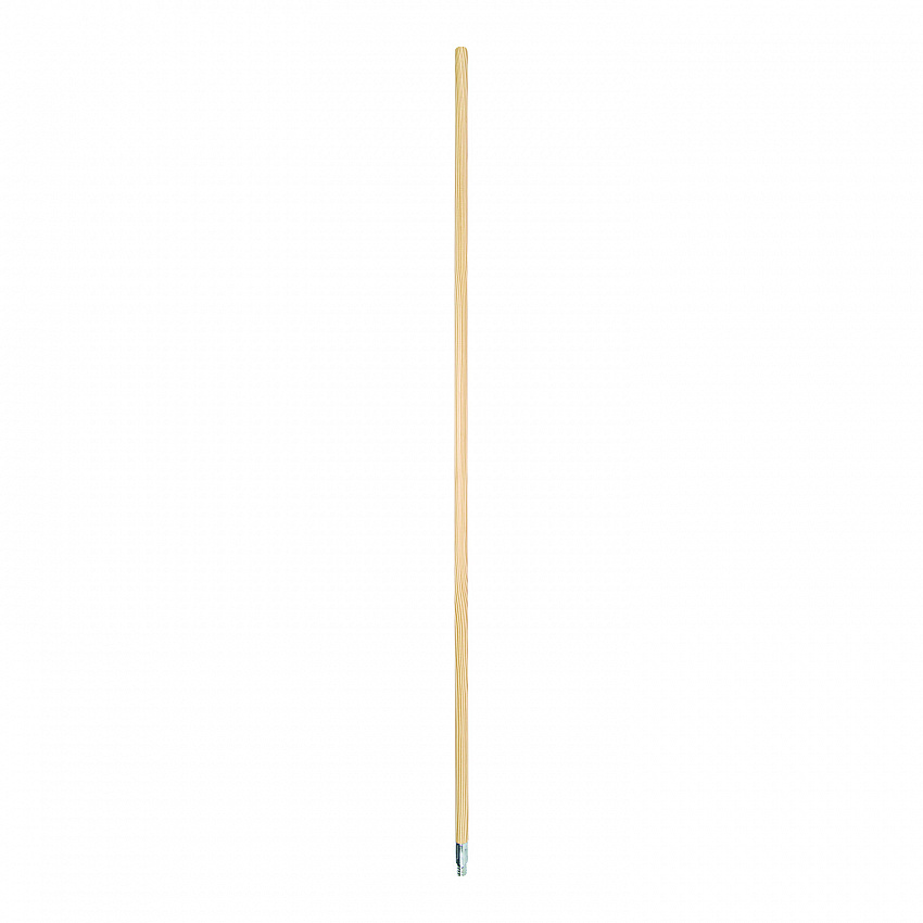 Metal Tip Threaded Hardwood Broom Handle, 0.94" dia x 60", Natural (136)