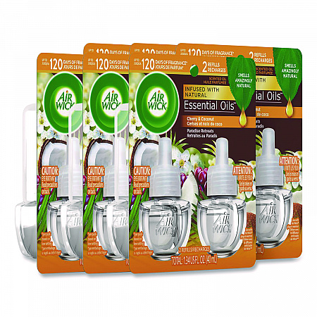 Scented Oil Refills, Paradise Retreat, 0.67 oz, 2/Pack, 6 Packs/Carton (91110)