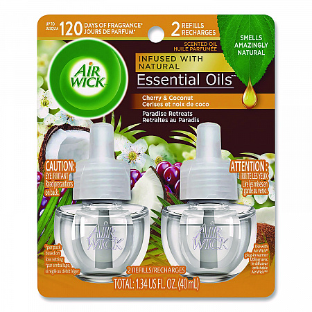 Scented Oil Refills, Paradise Retreat, 0.67 oz, 2/Pack (91110PK)