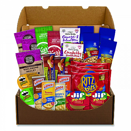 On The Go Snack Box, 27 Assorted Snacks/Box (700S0009)
