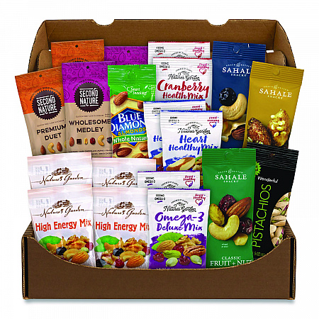 Healthy Mixed Nuts Snack Box, 18 Assorted Snacks/Box (70000046)