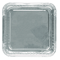 8" Square Cake Pan, 7.88 x 7.88 x 1.31, Silver, Aluminum, 500/Carton (404835500)