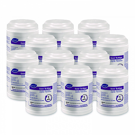 Oxivir TB Disinfectant Wipes, 7 x 6, White, 160/Canister, 12 Canisters/Carton (4599516)