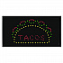 LED Rectangular TACO Sign, 19 x 10, Black Frame, Green/Red/Yellow Graphics (ALP49711)