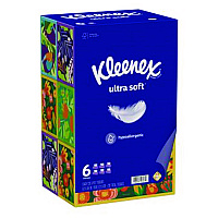 Ultra Soft Facial Tissue, 3-Ply, White, 120 Sheets/Box, 6 Boxes/Pack, 4 Packs/Carton (54317)