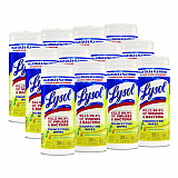 Disinfecting Wipes, 1-Ply, 7 x 7.25, Lemon and Lime Blossom, White, 35 Wipes/Canister, 12 Canisters/Carton (81145CT)