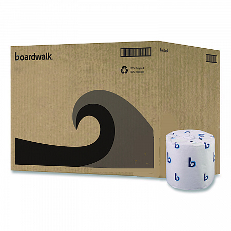 Two-Ply Toilet Tissue, Standard, Septic Safe, White, 4 x 3, 500 Sheets/Roll, 96 Rolls/Carton (6145)