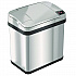 Rectangular Sensor Trash Can, 2.5 gal, Plastic, Silver (HLS02SS)