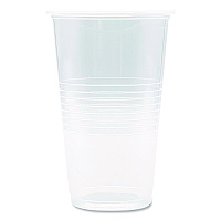 Translucent Plastic Cold Cups, 20 oz, Clear, 50/Pack (TRANSCUP20PK)